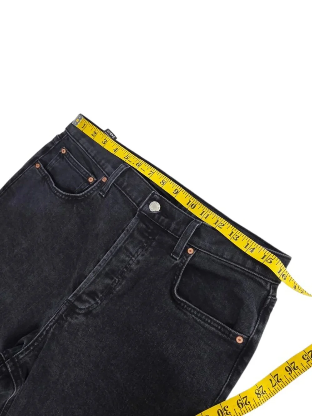 Aritzia Denim Forum The Arlo High Rise Straight Jeans, Button Fly, Size 31 - Picture 5 of 11